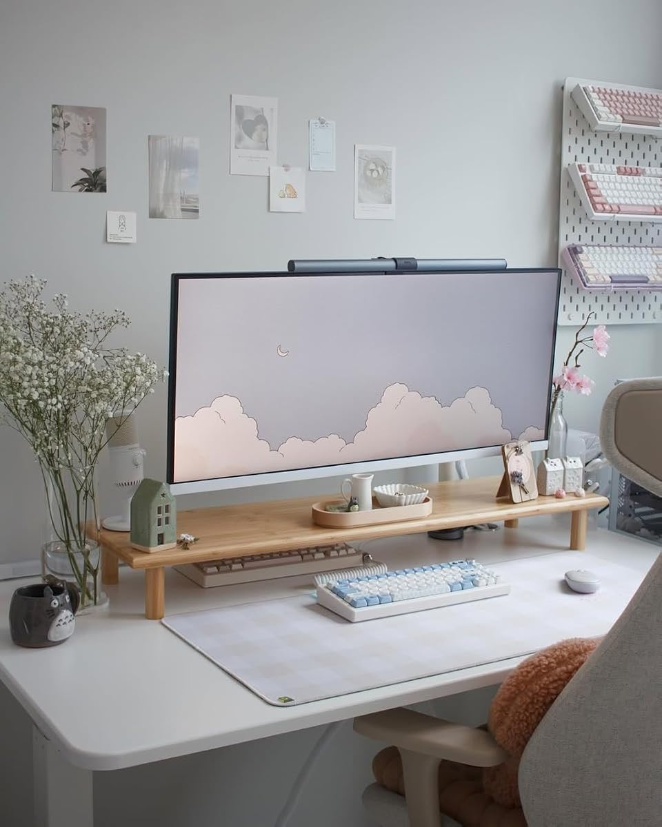 Bamboo Monitor Stand Riser product photo
