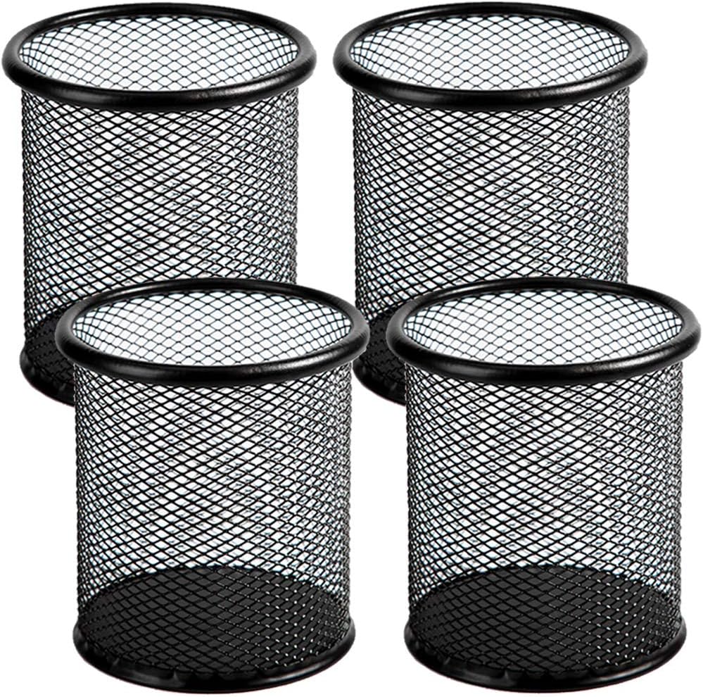 Mesh Metal Pen Cup - Black product photo