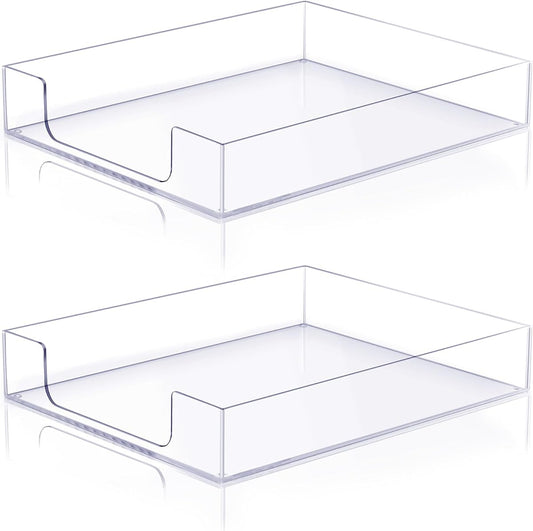 Clear Acrylic Paper Tray - 2-Tier product photo