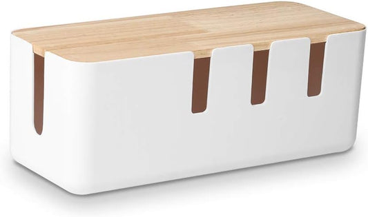 Cable Management Box - White, Large product photo