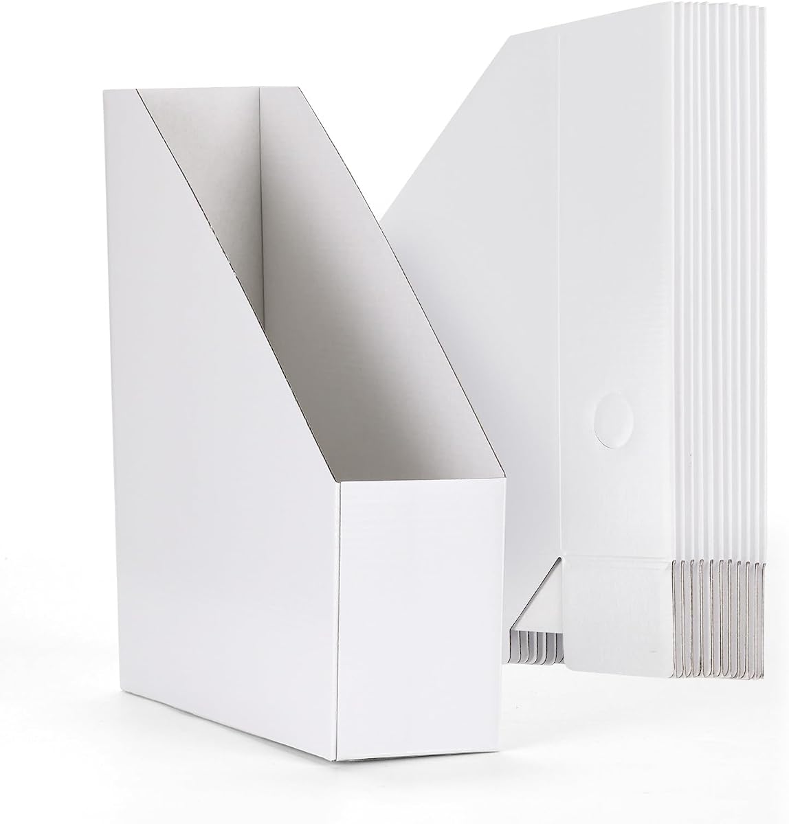 Corrugated Cardboard Magazine File Box - Kraft product photo