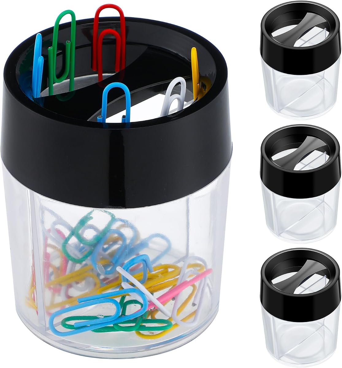 Magnetic Paper Clip Holder Dispenser - Clear product photo