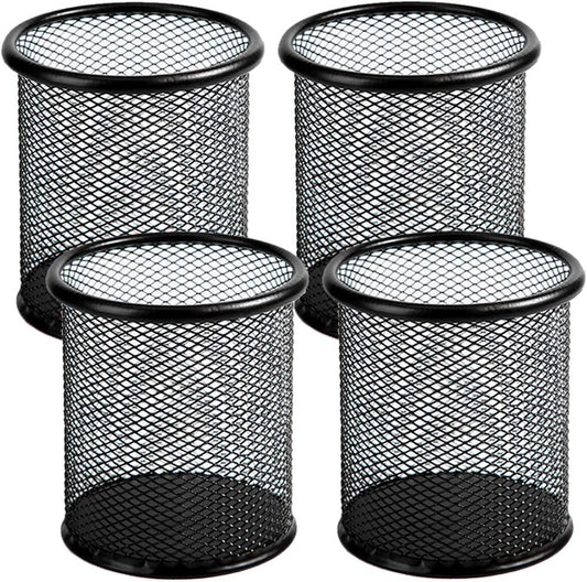 Mesh Metal Pen Cup - White product photo