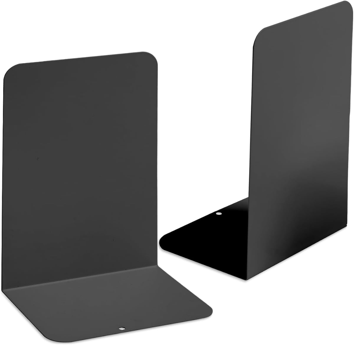 Heavy Duty Metal Bookends Pair - Gold product photo