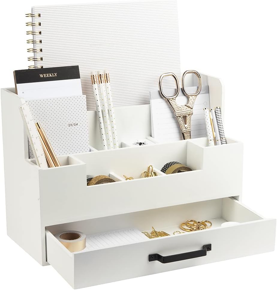 Multi-Compartment Desk Organizer - Gray product photo