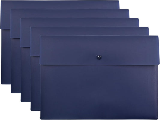 Poly Document Folder Set - Clear, 6 Pack product photo
