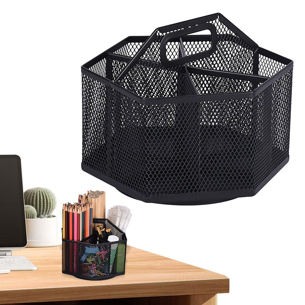 Rotating Desk Supply Carousel - Black product photo