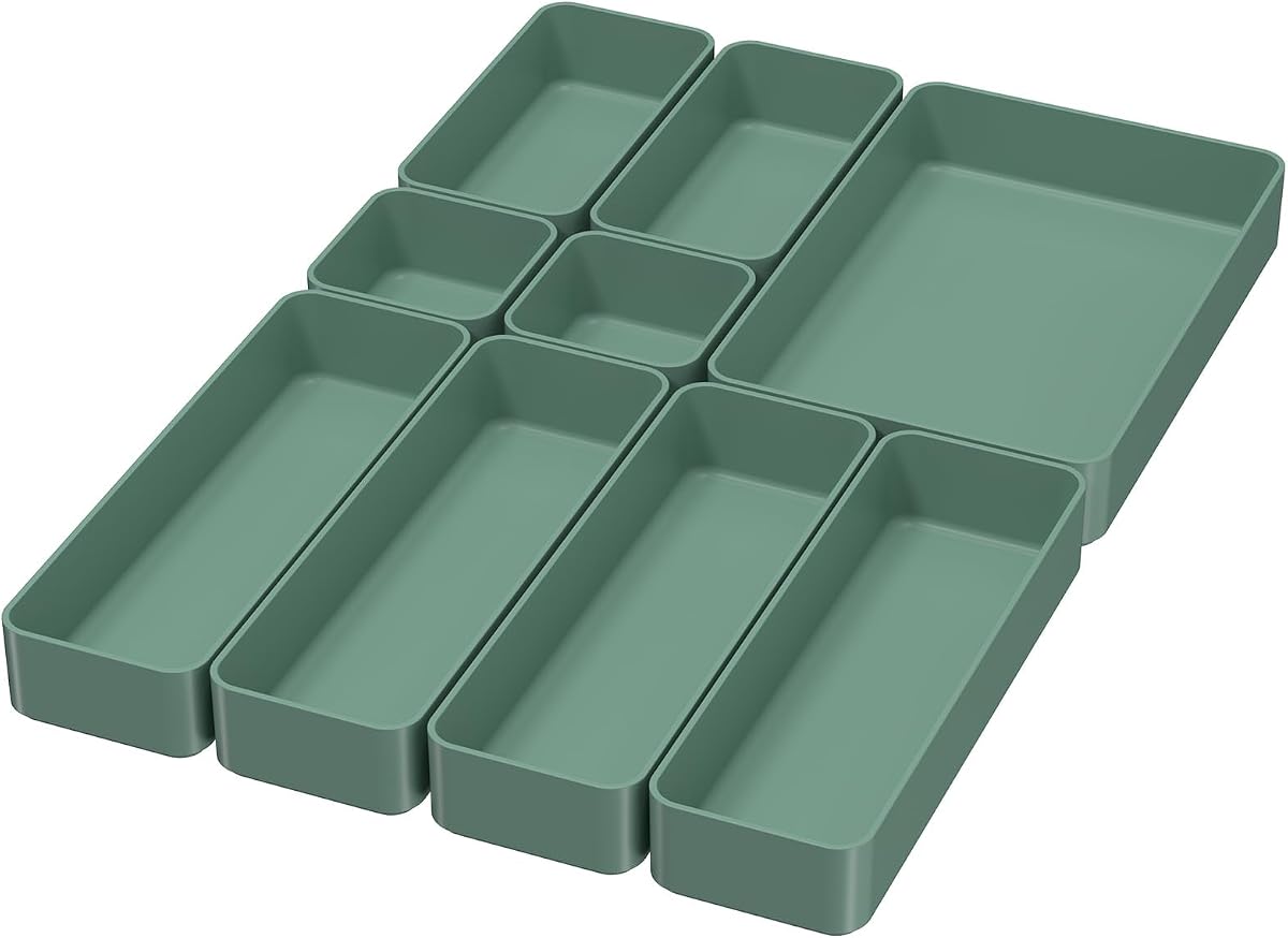 Stackable Drawer Organizer Tray - Clear, Small product photo
